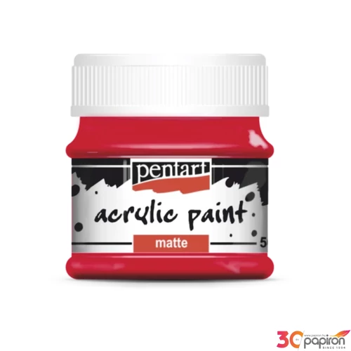 Akrilfesték matt 50ml Pentart rúzspiros 6764