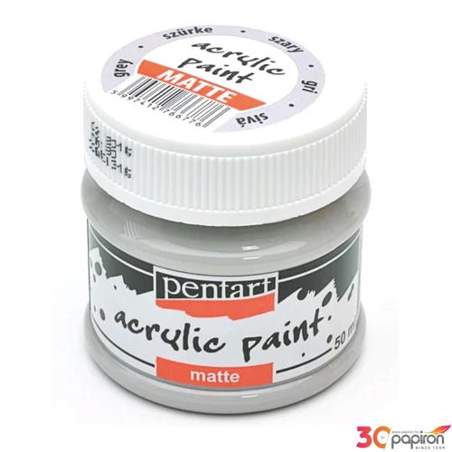 Akrilfesték matt 50ml Pentart szürke 6677