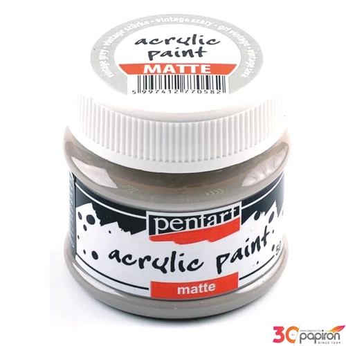 Akrilfesték matt 50ml Pentart vintage szürke 7058