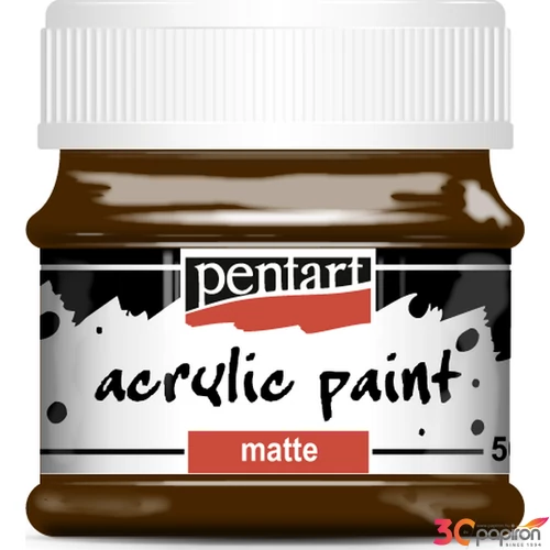 Akrilfesték matt 50ml Pentart vörösbarna 9300
