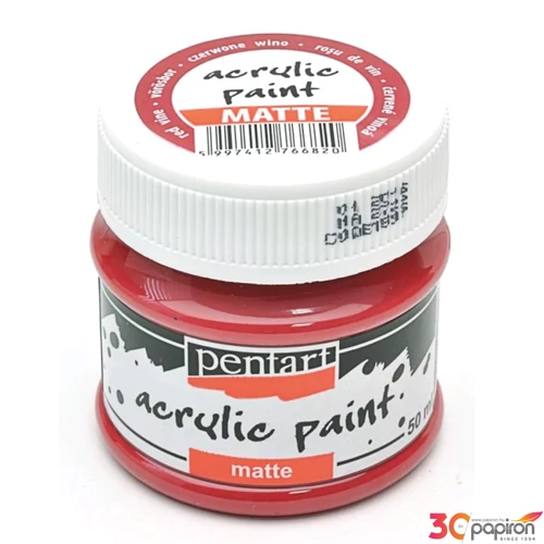Akrilfesték matt 50ml Pentart vörösbor