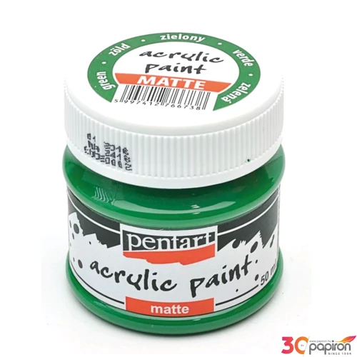Akrilfesték matt 50ml Pentart zöld 6673