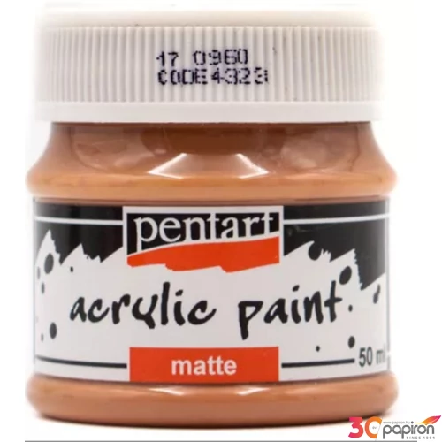 Akrilfesték matt 50ml vörösbarna agyag Pentart 6694