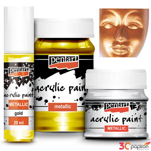 Akrilfesték metál 100ml Pentart antik arany