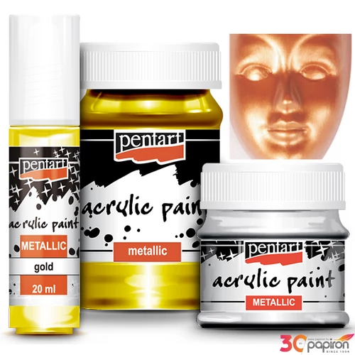 Akrilfesték metál 100ml Pentart antik réz