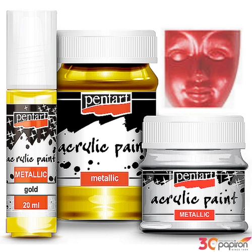 Akrilfesték metál 100ml Pentart vörös réz