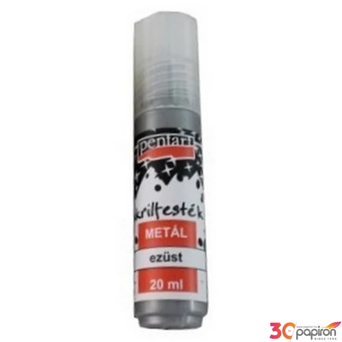 Akrilfesték metál 20ml Pentart ezüst 7142