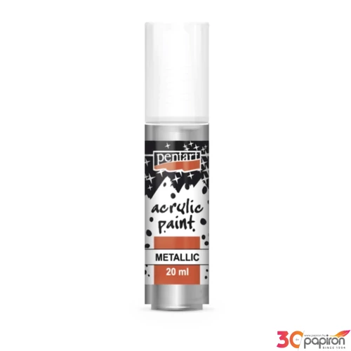 Akrilfesték metál 20ml Pentart rokokóezüst 7188