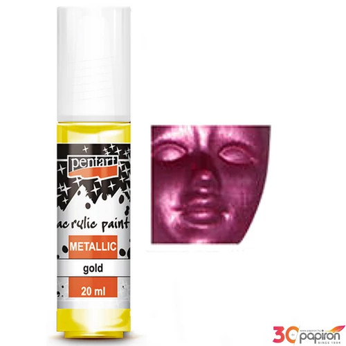 Akrilfesték metál 20ml Pentart világos lila