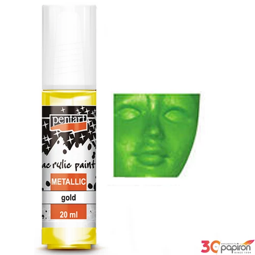 Akrilfesték metál 20ml Pentart világos zöld