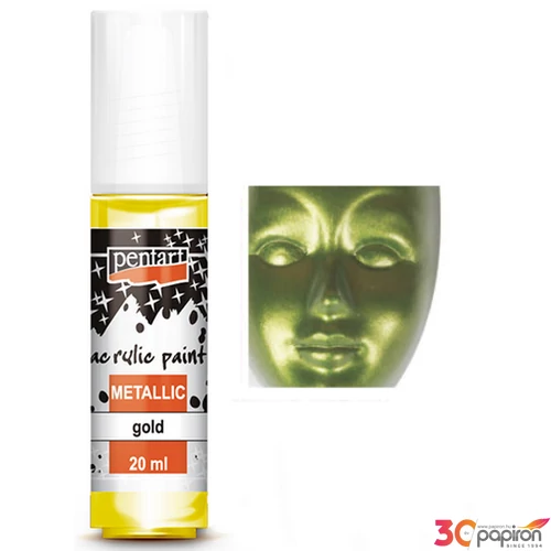Akrilfesték metál 20ml Pentart zöld