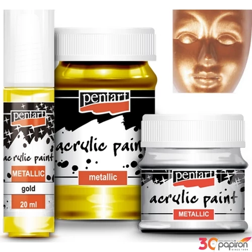 Akrilfesték metál 230ml Pentart antik arany