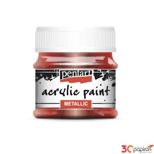 Akrilfesték metál 50ml bordó Pentart 7410