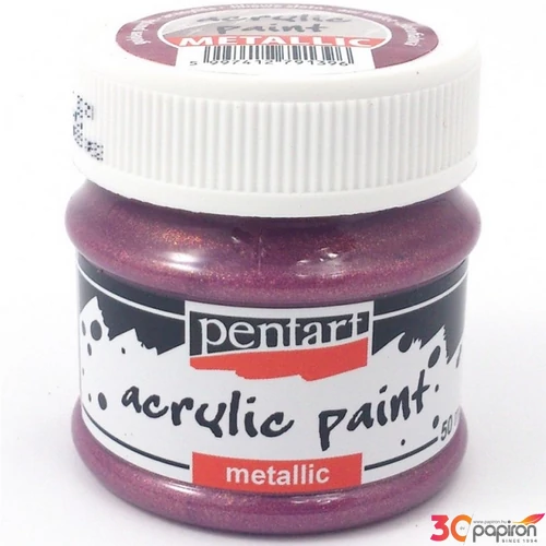 Akrilfesték metál 50ml Pentart aranylila golden purple