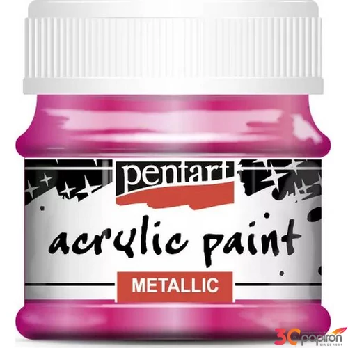 Akrilfesték metál 50ml Pentart magenta