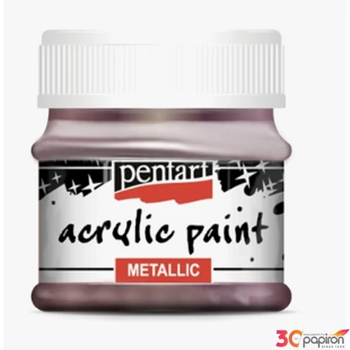 Akrilfesték metál 50ml Pentart padlizsán