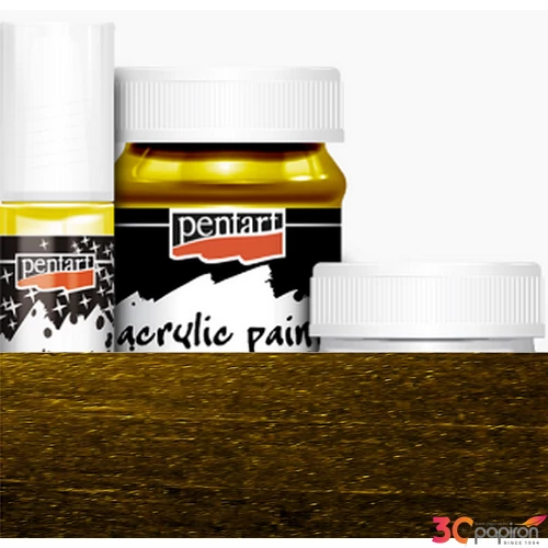 Akrilfesték metál 50ml Pentart sárga réz