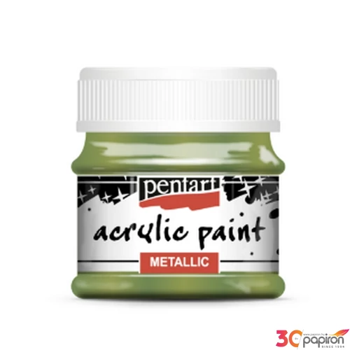 Akrilfesték metál 50ml Pentart zöld