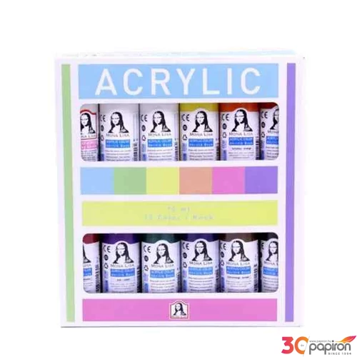 Akrilfesték Mona Lisa 12x70ml