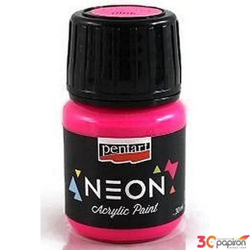 Akrilfesték neon színű 30ml Pentart Neon pink 6132