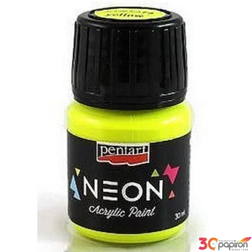 Akrilfesték neon színű 30ml Pentart Neon sárga 6130
