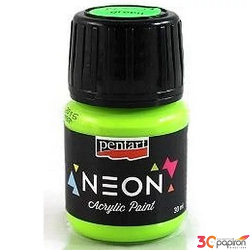 Akrilfesték neon színű 30ml Pentart Neon zöld 6133