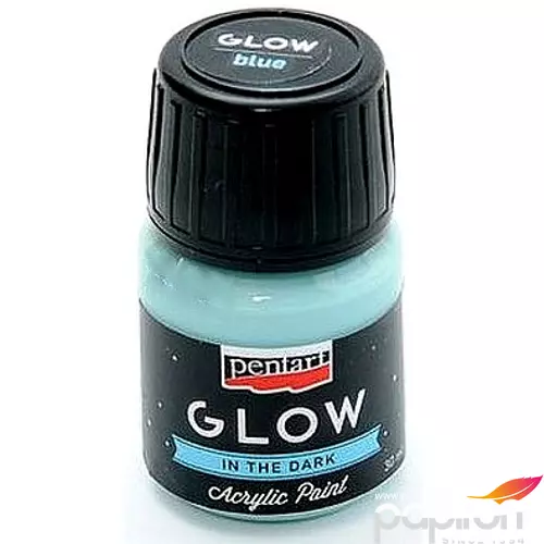 Akrilfesték sötétben világító Pentart Glow 30ml kék 6144