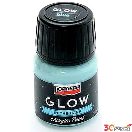 Akrilfesték sötétben világító Pentart Glow 30ml kék 6144