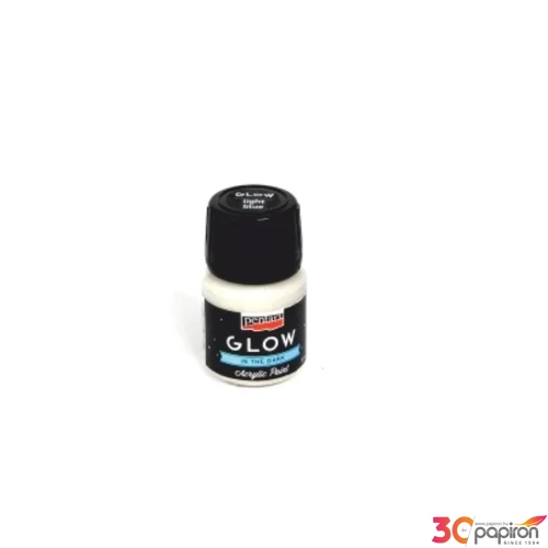 Akrilfesték sötétben világító Pentart Glow 30ml zöldesfehér 6147