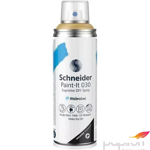 Akrilfesték spray 200ml Schneider Paint-It 030, Arany