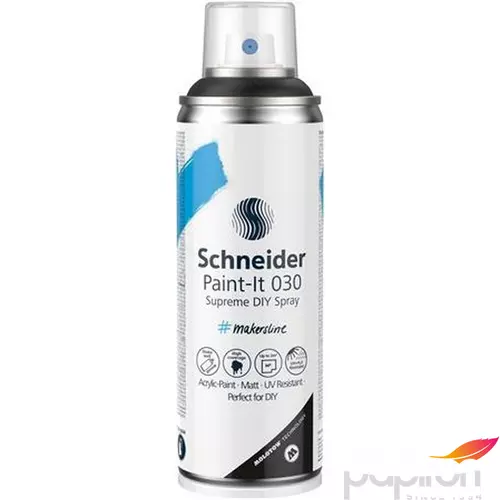Akrilfesték spray 200ml Schneider Paint-It 030, Fekete