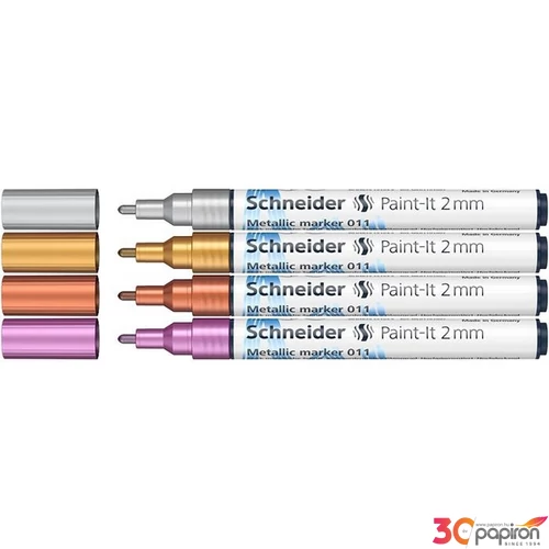 Akrilmarker 2mm Schneider Metálfényű 2mm, Paint-It 011 4 különböző szín
