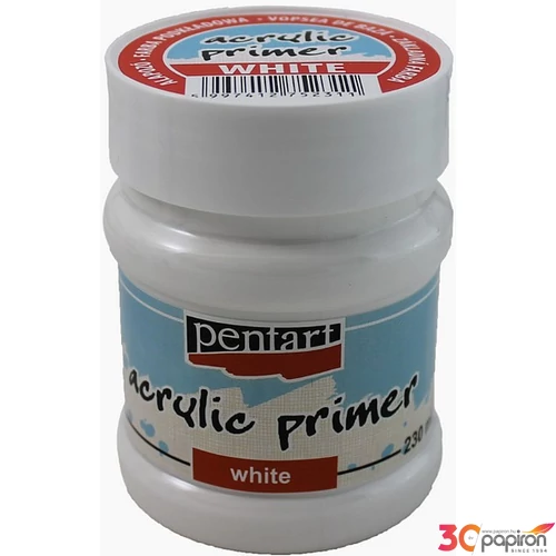 Alapozó festék Pentart fehér, 230 ml