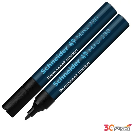 Alkoholos marker Schneider Maxx 230 1-3mm fémházas fekete Írószerek SCHNEIDER 123001