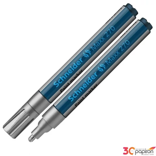 Lakkmarker Schneider Maxx 270' 1-3mm kúpos hegyű ezüst Írószerek SCHNEIDER 127054