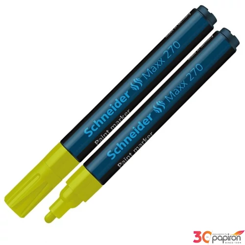 Lakkmarker Schneider Maxx 270' 1-3mm kúpos hegyű sárga Írószerek SCHNEIDER 127005