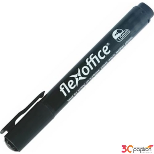 Alkoholos marker Flexoffice PM03' 1,5mm kúpos hegyű fekete Írószerek FLEXOFFICE FO-PM03BLACK