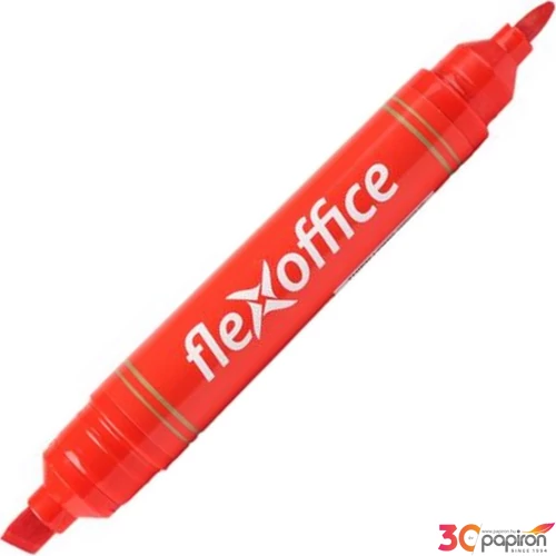 Alkoholos marker Flexoffice PM04' 0,8/6mm kúpos/vágott hegyű piros Írószerek FLEXOFFICE FO-PM04RED