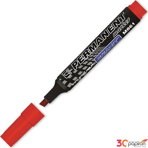 Alkoholos marker Granit 1-5 mm, vágott, M861", piros