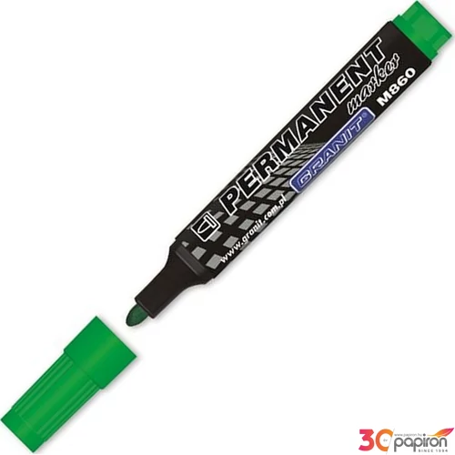Alkoholos marker Granit 3-4 mm, kúpos, M860", zöld