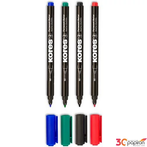 Alkoholos CD marker Kores 1mm 4színű készlet Írószerek KORES 22140