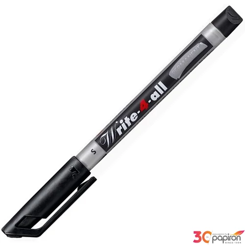Alkoholos marker Stabilo Write-4-all 0,4mm kúpos hegyű fekete Írószerek STABILO 166/46