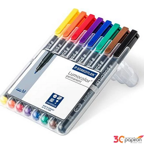 Alkoholos marker Staedtler Lumocolor 317 M OHP 1mm kúpos 8színű Írószerek STAEDTLER 317 WP8