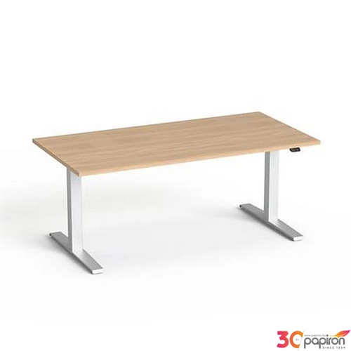 Állítható magasságú íróasztal 160x80cm MAYAH Freedom SV-303 kőris