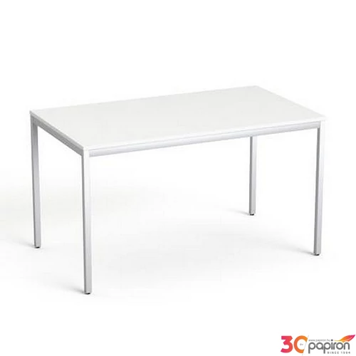 Általános asztal fémlábbal 75x130cm MAYAH Freedom SV-38 fehér