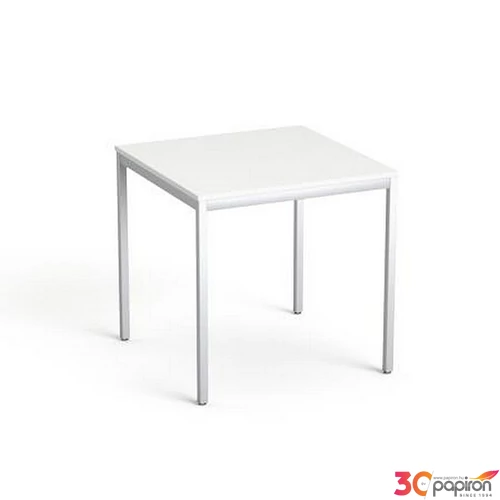 Általános asztal fémlábbal 75x75cm MAYAH Freedom SV-37 fehér