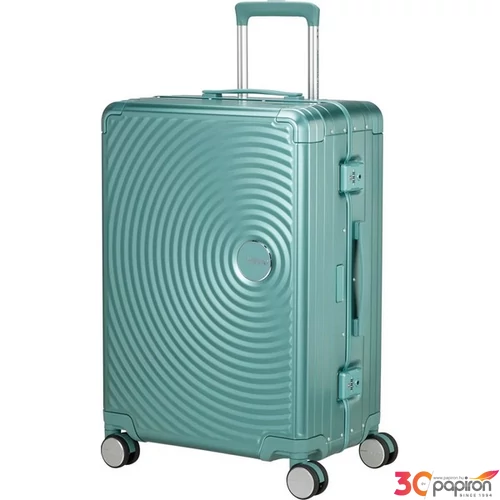 American Tourister bőrönd 25' Soundbox Alu Spinner 68/25 Tsa 155710/A644-Dusty Turquoise