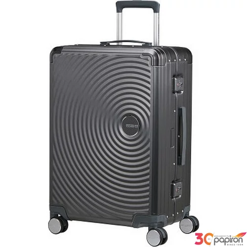 American Tourister bőrönd 25' Soundbox Alu Spinner 68/25 Tsa 155710/2849-Brushed Anthracite