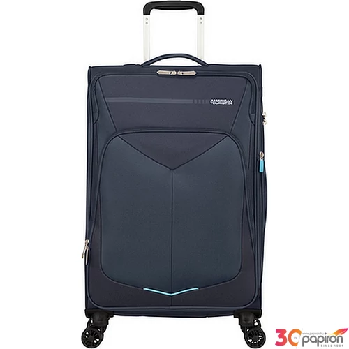 American Tourister bőrönd 67/2 Summerfunk 67/24 bővíthető bőrönd 124890/1596 tengerkék, 4 kerekű, textil