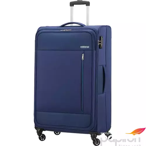 American Tourister bőrönd 80/3 Heat Wave 80/30 TSA 130669/6636 combat navy, 4 kerekű, text
